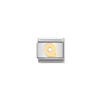 Nomination Composable Classic Letter Links In Q Gold