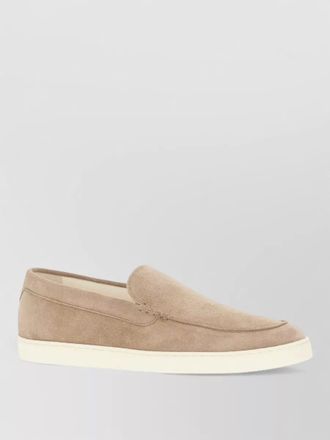 Brunello Cucinelli suede loafers round toe rubber sole