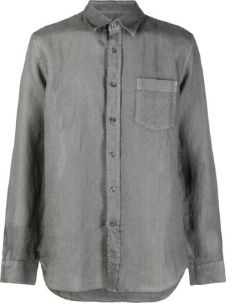 120% Lino Camicia - Grigio