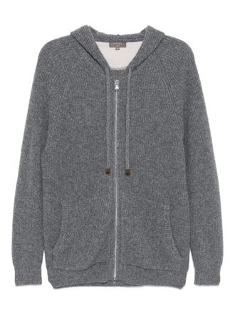 N.Peal cashmere hoodie - Grey