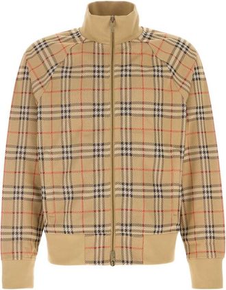 Burberry Beige Embroidered Polyester Jacket