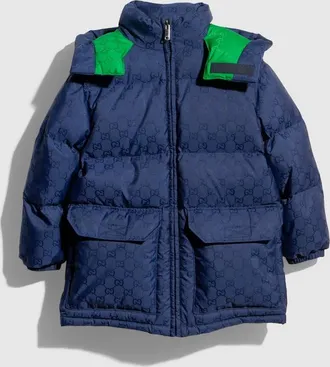 Gucci Kids - GG Nylon Zip Jacket, Blue, Ready-to-wear