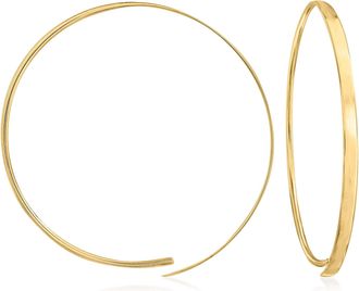 Ross-Simons Italian 14kt Yellow Gold Eternity Hoop Earrings