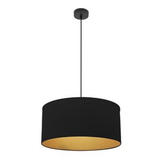 Fabrilamp Fabrilamp - Colgante Anuska 1xe27 Negro/negro-oro Regx50x50 Cm