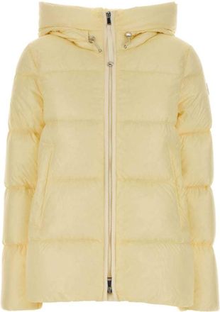 Moncler Yellow Quilted Hood Jacket