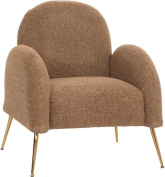 Hhg Hhg - Nunca Usado] Sill&oacute;n 262, Sill&oacute;n C&oacute;ctel, Retro Nosa Suspensi&oacute;n Tela/textil Chenilla, Caf&eacute;