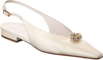 Lanvin Satin Slingback Flat