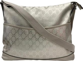 Gucci Pre-owned Cross Body Bags, female, Gray, Size: ONE SIZE Pre-owned Shoulder Bag