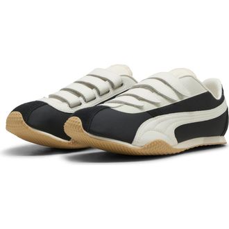 Puma H-Street Strap Sneaker in Puma Black/Warm White at Nordstrom, Size 5.5