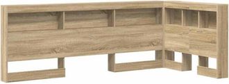 vidaXL Cabecera de almacenamiento con estante Roble Sonoma 90 cm vidaXL