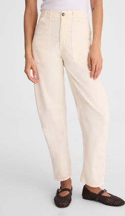 Madewell Darted Barrel Leg Pants in Vanilla at Nordstrom, Size 26