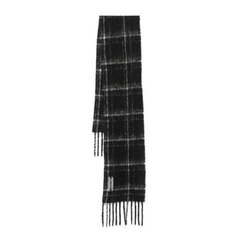 Our Legacy Accessoires, Heren, Zwart, ONE Size, Zwarte Fuzzy Estate Sjaal