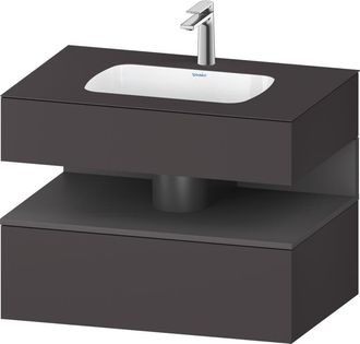 Duravit Qatego Lavabo Encastrado Con Base De Lavabo Consola, - Duravit