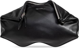 Alexander McQueen Manta Belt Bag - Heren - Clutches - Zwart - ONE Size - Leer - Tassen