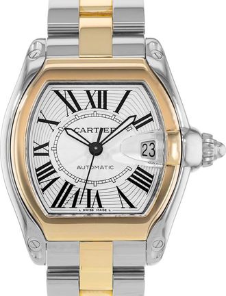 Cartier Pre-owned Cartier Roadster Automatic Silver Dial Mens Watch W62031Y4