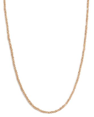 Jewelmak 14K Brown Zircon Necklace