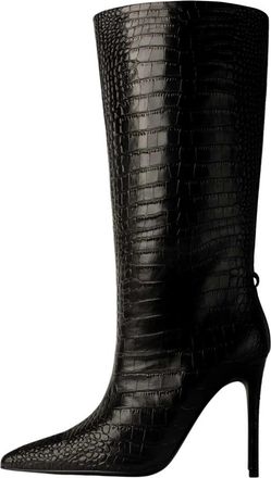L37 Heeled Boots - Dames - Laarzen met Hak - Zwart - 41 EU - Leer - Schoenen