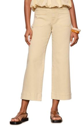 Sanctuary The Marine Crop Denim Pants in Banana Yellow at Nordstrom, Size 31