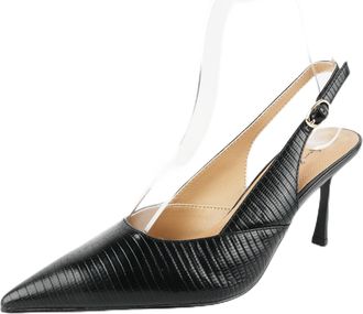 Generic Womens Elegant Pointed Toe Ankle Strap Heels Pumps for Evening Wedding Party Formal AQ002 Black 8.5