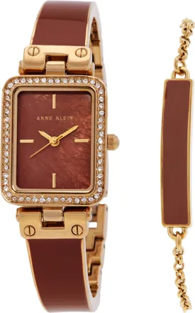 Anne Klein Quartz Ladies Watch and Bracelet Set AK-3898RUST