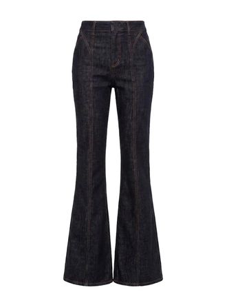Self Portrait High Waisted Denim Jeans