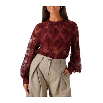 Beaumont Amsterdam Overhemden, Dames, Rood, M, Katoen, Dames Blouses Caroline Blouse