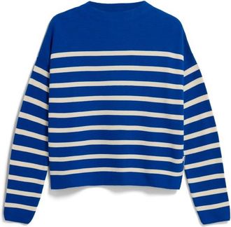 Armedangels Merinaa Stripes Knit Sweater Pullover f&uuml;r Damen | blau
