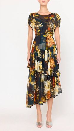 Christy Lynn Womens Mallories Dress In Amber Glow