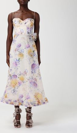 Zimmermann Abito Luna midi Zimmermann in tulle con stampa floreale