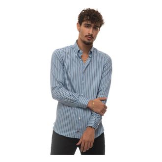 Carrel Casual shirt - Heren - Casual Overhemden - Blauw - 3XS - Overhemden