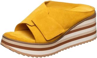 Antelope Womens E41 Padme Suede Mules In Yellow