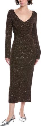 Lela Rose Sequin Midi Sweaterdress