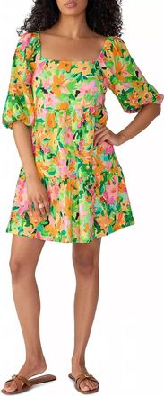 Sanctuary Weekender Printed Babydoll Dress In Green