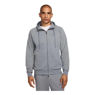 Nike Primary Fleece Dri-FIT UV Hoodie met volledige rits - Heren - Sport - Grijs - Maat: 2XL Fleece