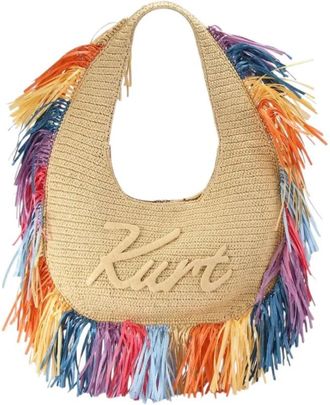 Kurt Geiger Nandrin Handtas - Dames - Schoudertassen - Beige - ONE Size - Tassen