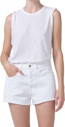 Citizens Of Humanity Kelsey Roll Sleeve Tee In White