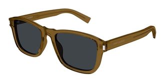 Saint Laurent SL 710 004 Mens Sunglasses Brown Size 54