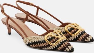 Valentino Garavani Pumps slingback VLogo Signature 40 in crochet