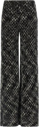 Missoni BlackWhite Flamed lace pants