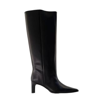 Sams&oslash;e & Sams&oslash;e Saray High Boots - female - Sams&oslash;e Sams&oslash;e - Heeled Boots - Black - 6 UK - Shoes