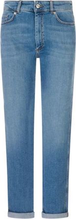 Sportmax Jeans, Dames, Blauw, W29, Katoen, Navata Boyfriend Jeans