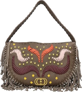 La Carrie Jungle Fringe Bag - Dames - Handtassen - Bruin - ONE Size - Leer - Tassen