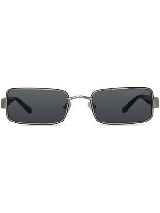 Magda Butrym Occhiali da sole oversize Linda Farrow x Magda Butrym - Argento