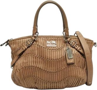 Coach Pre-owned Handbags, female, Beige, Size: ONE SIZE Pre-owned Handbag