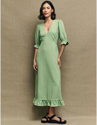 Nobody's Child Womens Delilah Mid Dress - Green - Size: 16