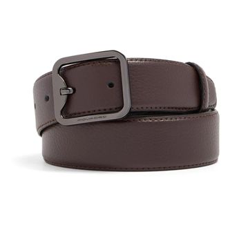 Piquadro 1.4 Leren Riem met Stiftgesp - Heren - Accessoires - Bruin - Maat: ONE Size Leer