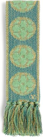 Valentino Garavani Antibes scarf - women - Cotton/Metallic Fibre - One Size - Green