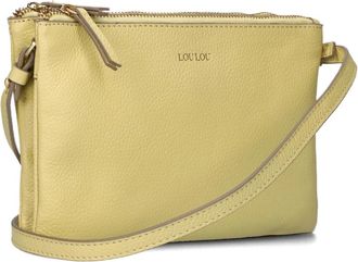 LouLou Essentiels Tassen, Dames, Geel, ONE Size, Leer, Leren Schoudertas Camille