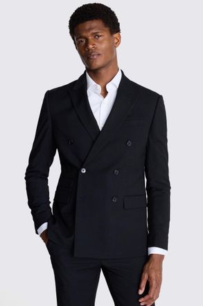Moss Slim Fit Black Stretch Suit Jacket