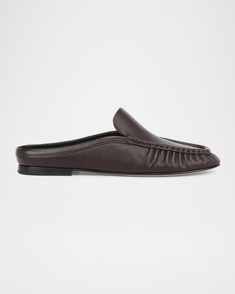 Vince Tevin Leather Loafer Mules